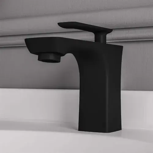 Helston Basin Mono Tap (including waste) - Black
