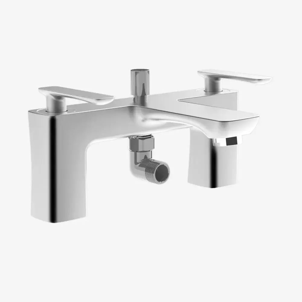 Helston Bath Shower Mixer Tap BSM with Handset Chrome