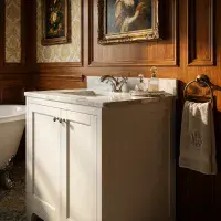 Henley 60 CM Vanity Unit Arctic White with Stone Resin Gloss White Basin