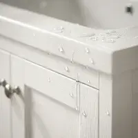Henley 60 CM Vanity Unit Arctic White with Stone Resin Gloss White Basin