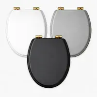 Holborn High Level Toilet | Brushed Brass Flush Pipe & Lever