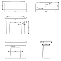 Holborn High Level Toilet | Brushed Brass Flush Pipe & Lever