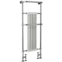 Howard 1500 x 574mm Chrome & White Traditional Radiator