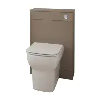 Hue 550mm Cocoa Brown Back-to-Wall WC Unit Only | Bathcenter