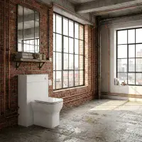 Hue 550mm Matt White Back-to-Wall WC Unit Only | Bathcenter