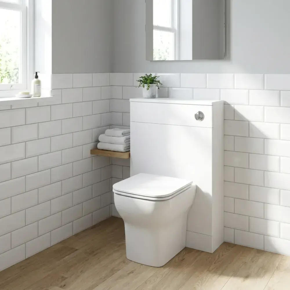 Hue 550mm Matt White Back-to-Wall WC Unit Only | Bathcenter