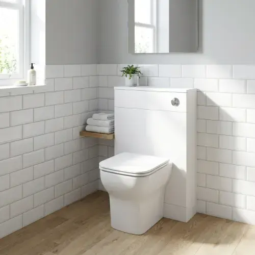 Hue 550mm Matt White Back-to-Wall WC Unit