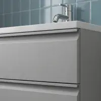 Hue 600mm Matt Grey Wall Hung Vanity Unit & Basin | Bathcenter