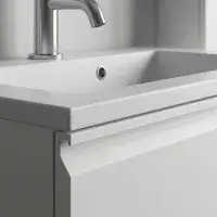 Hue 600mm Matt White Wall Hung Vanity Unit & Basin | Bathcenter