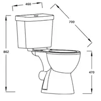 Icare Assist Vanity Unit and Toilet Set withs Taps