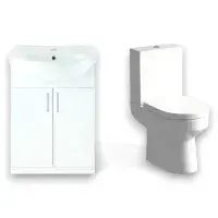 Icare Comfort Height Serpens Toilet & Vanity Basin Unit Pack