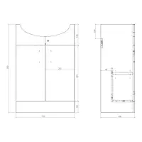 Icare Comfort Height Serpens Toilet & Vanity Basin Unit Pack