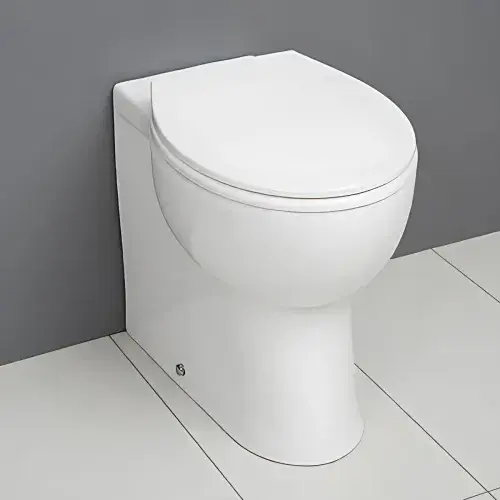 Icare Disabled Back To Wall Raised Height Toilet Pan and Seat