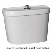 Raised Height Disabled Toilet – Icare Close Coupled Comfort Height WC | Accessible Toilet UK