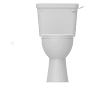 Icare Disabled Close Coupled Raised Height Toilet, Lever Cistern