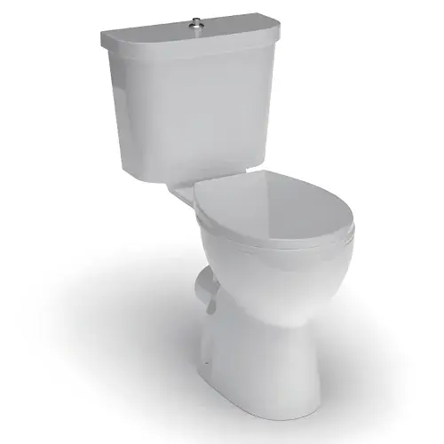 Icare Disabled Close Coupled Raised Height Toilet with Extra Long Pan & Soft Close Seat