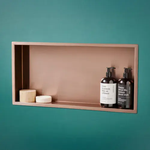 Inset Shower Niche Brushed Bronze - Stainless Steel