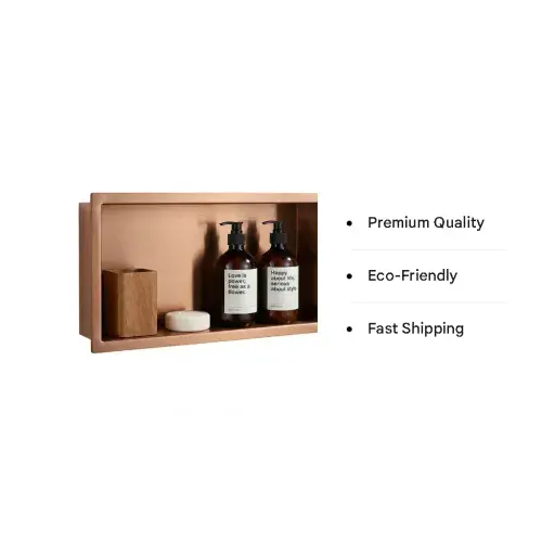 Inset Shower Niche Brushed Bronze - Stainless Steel