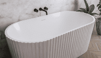 Isleworth Freestanding bath 1500x750x580mm inc waste White - Lifetime Guarantee