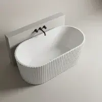 Isleworth Freestanding bath 1500x750x580mm inc waste White - Lifetime Guarantee