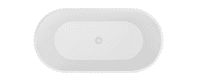 Isleworth Freestanding bath 1500x750x580mm inc waste White - Lifetime Guarantee