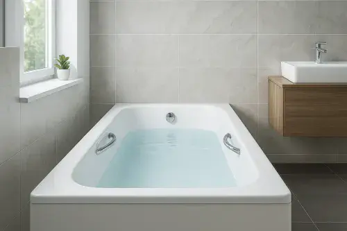 Kaldewei Eurowa Steel Bath with Grips, Anti-slip Bath, 1700mm x 700mm, White, 0 Tap Holes