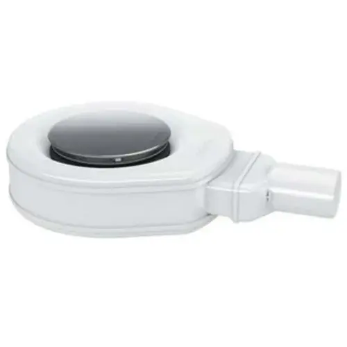 Kaldewei KA90 90mm Waste, Horizontal With Chrome Cover Cap And Hair Catcher