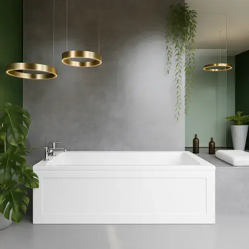 Kaldewei Puro 1800 x 800mm Premium Steel Bath - Alpine White, Dual Tap Holes