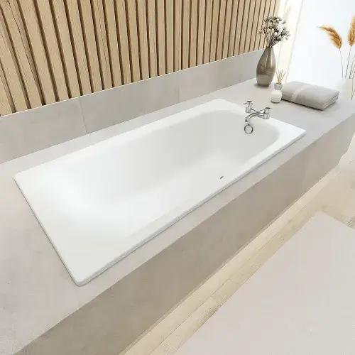 Kaldewei Saniform Plus 1500 x 700mm Premium Steel Bath - Alpine White, Dual Tap Holes