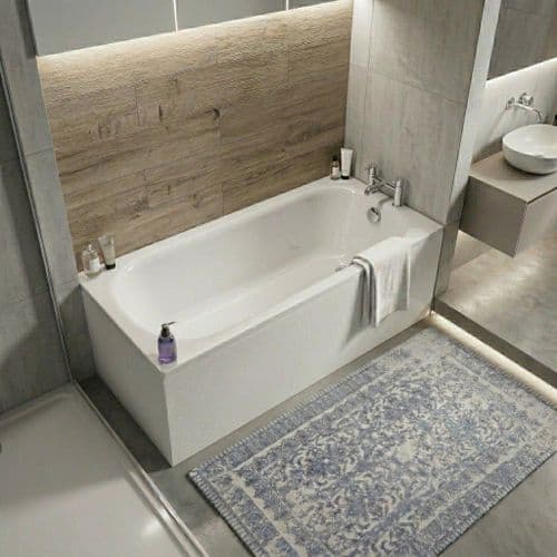 Kaldewei Saniform Plus 1600 x 700mm Premium Steel Bath - Alpine White, Dual Tap Holes