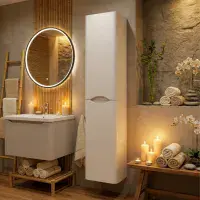 Kalmar 300mm Waterproof Tall Unit - Gloss White