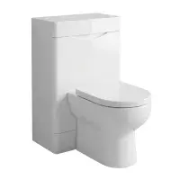 Kalmar Gloss White 550mm - Toilet Unit - 100% Waterproof Toilet Unit