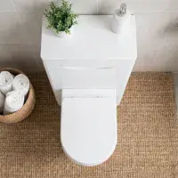 Kalmar Gloss White 550mm - Toilet Unit - 100% Waterproof Toilet Unit