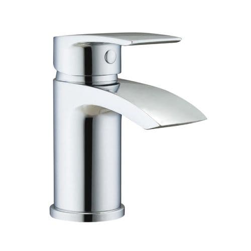 Khloe Chrome Mini Basin Mono Mixer & Slotted Sprung Basin Waste