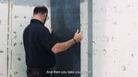 Kinewall Blue Green Herringbone 1250mm x 2500mm Shower Wall Panel