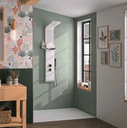 Kinewall Sage Coating 1250mm x 2500mm Shower Wall Panel