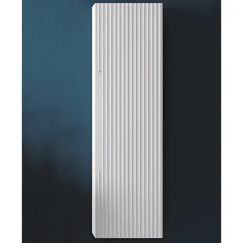Kyoto 345mm Fluted 1 Door Tall Unit Matt White