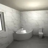 Lagune Corner Bath, 1350 x 1350mm, White, Includes Optional Panel & Legs/Fixings