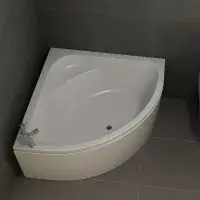 Lagune Corner Bath, 1350 x 1350mm, White, Includes Optional Panel & Legs/Fixings