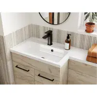 Lavello 350mm Floor Standing 2 Door Tall Unit - Oak