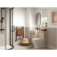 Lavello 350mm Floor Standing 2 Door Tall Unit - Oak