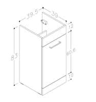 Lavello 900mm F/S L-Shape Pack & Basin (LH) - Oak