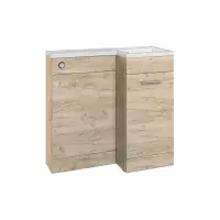 Lavello 900mm Furniture & BTW WC Pack - Oak (RH)