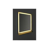 Bathrooms of Style Leccen 800x600mm Edge-Lit Rectangular Mirror - Black