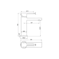 Leo 600mm Basin Unit & Tall Unit Pack with Tap - Matt Black