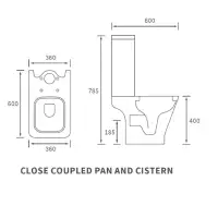 Leo 600mm Wall Hung Basin Unit & Cedare WC Pack with Evolve Matt Black Mixer Tap