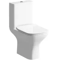 Leo 600mm Wall Hung Basin Unit & Cedare WC Pack with Evolve Matt Black Mixer Tap