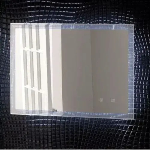 Leven 600mm x 700mm Bluetooth LED Bathroom Mirror with Demister