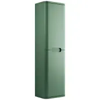 Libras 350 2 Door Wall Hung Tall Unit, Matt Sage Green