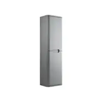 Libras 350mm 2 Door Wall Hung Tall Unit, Matt Grey